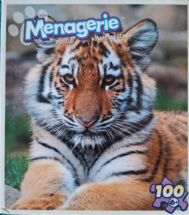 Puzzle 100 elementów Tygrys Stan idealny + Gratis