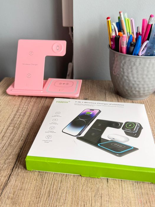 Carregador wireless ( 3 em 1) novo
