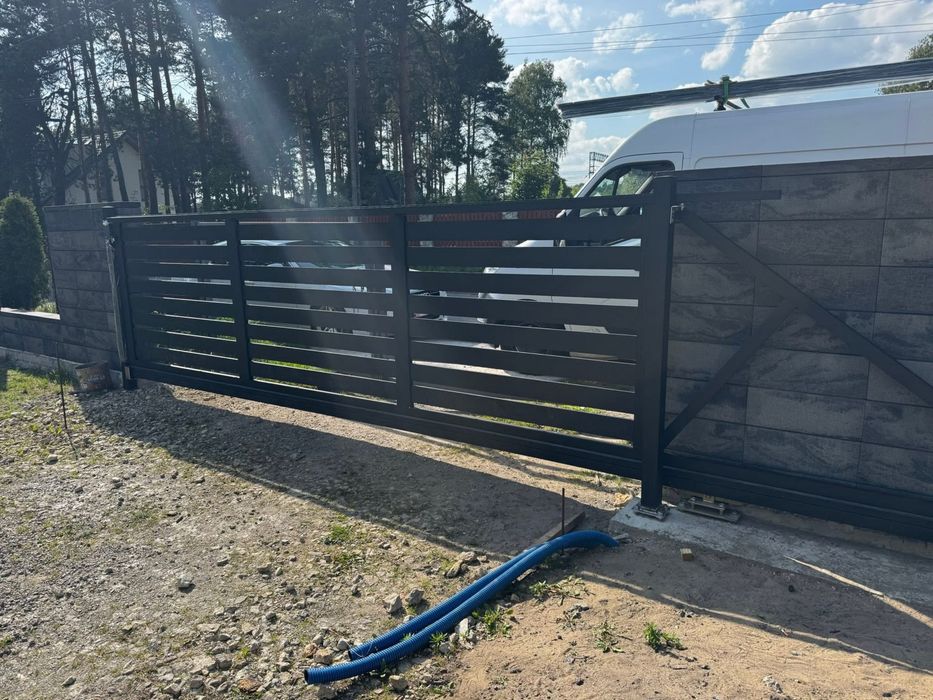 Brama przesuwna brama wjazdowa aluminiowa ogrodzenie