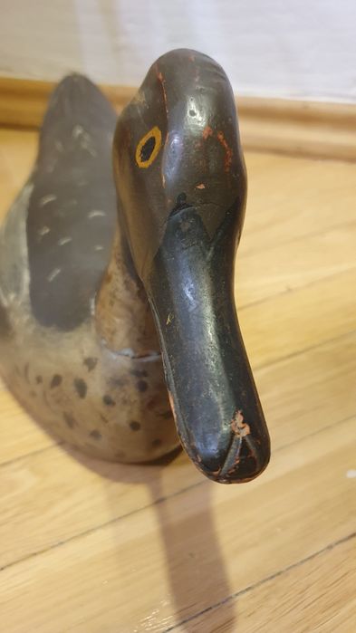 Stara drewniana kaczka wabiąca – Bałwanek myśliwski, Vintage, Antyk