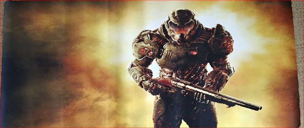 Doom Супер коврик, игровой Doomguy/Doomslayer