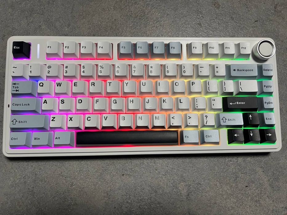 AULA F75 Glacier Blue Біло-голуба Клавіатура Безпровідна