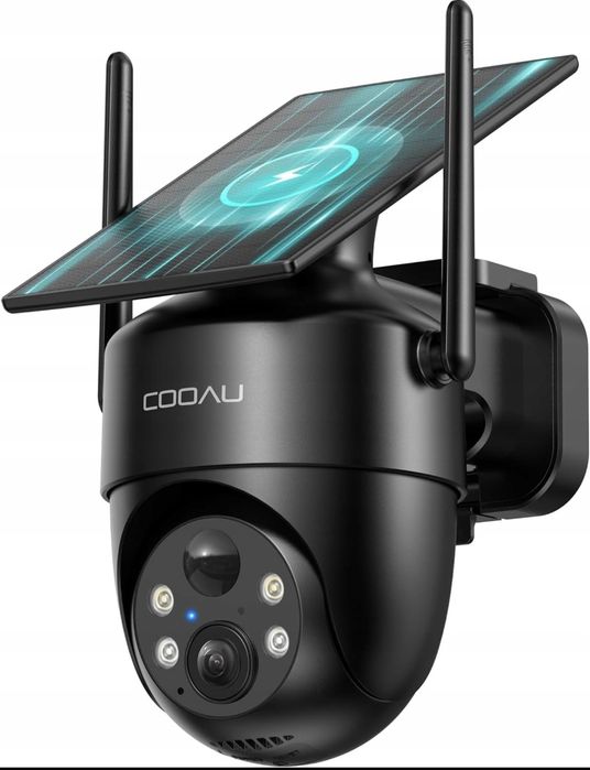 COOAU C5 Kamera Solarna WiFi 2K 360° AI Bezprzewodowa IP66