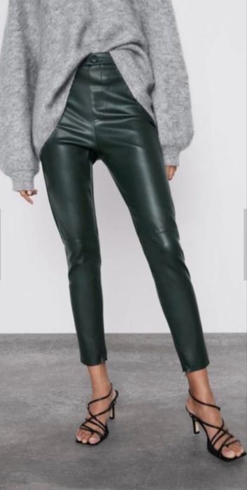 Кожані штани zara
