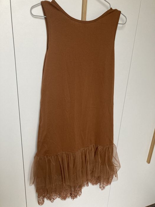 Halka tunika karmel camel nowa uni pod sweter