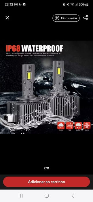 Lâmpadas Led d1s novas em caixa