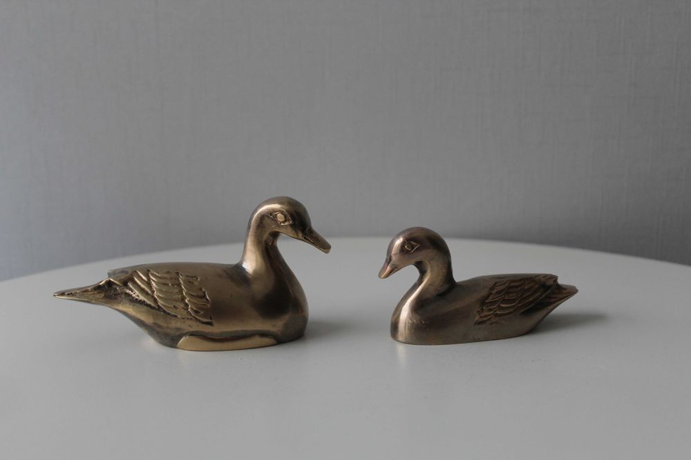 Утки, качка, бронза, Германия, 2 шт, пара
