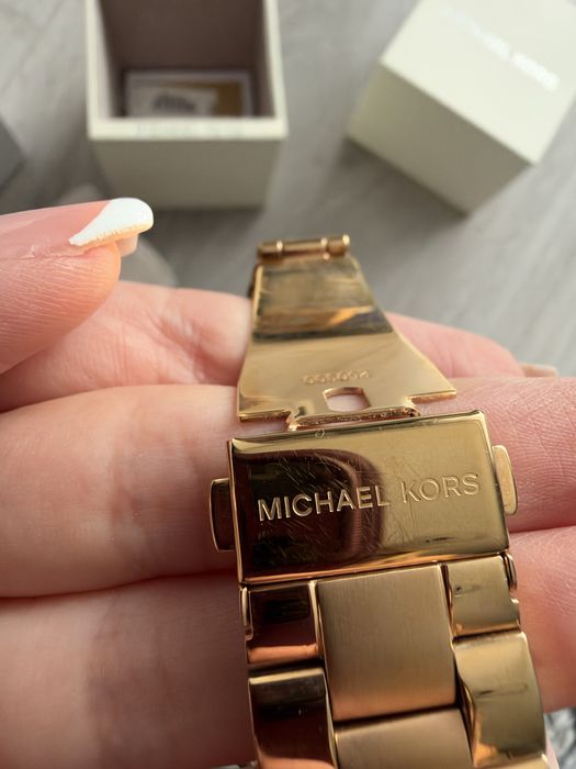 Zegarek Michael Kors Slim Runway Quartz różowe złoto