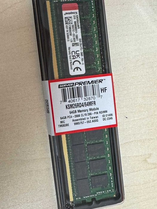Модуль пам'яті DDR4 64GB KINGSTON ECC RDIMM (KSM26RD4/64MFR)