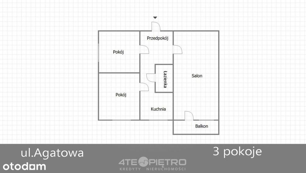Agatowa | 3 pokoje | 59 m2 | parking
