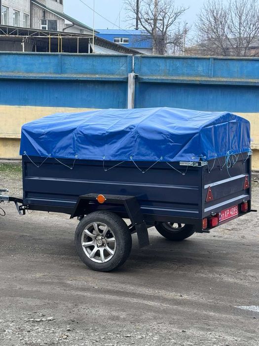 Причіп до авто 150х130х35 з посиленим дишлом, модель "Дніпро-150"