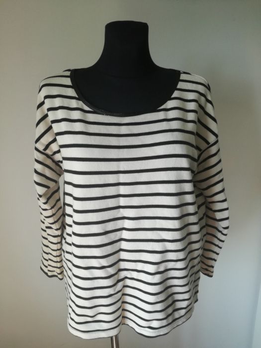 Bluza bluzka damska paski paseczki sweter swetr dla puszystej XL 48