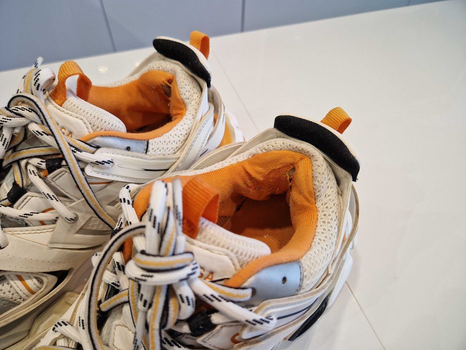 Balenciaga Track White-Orange Full Set Box Sznurówki