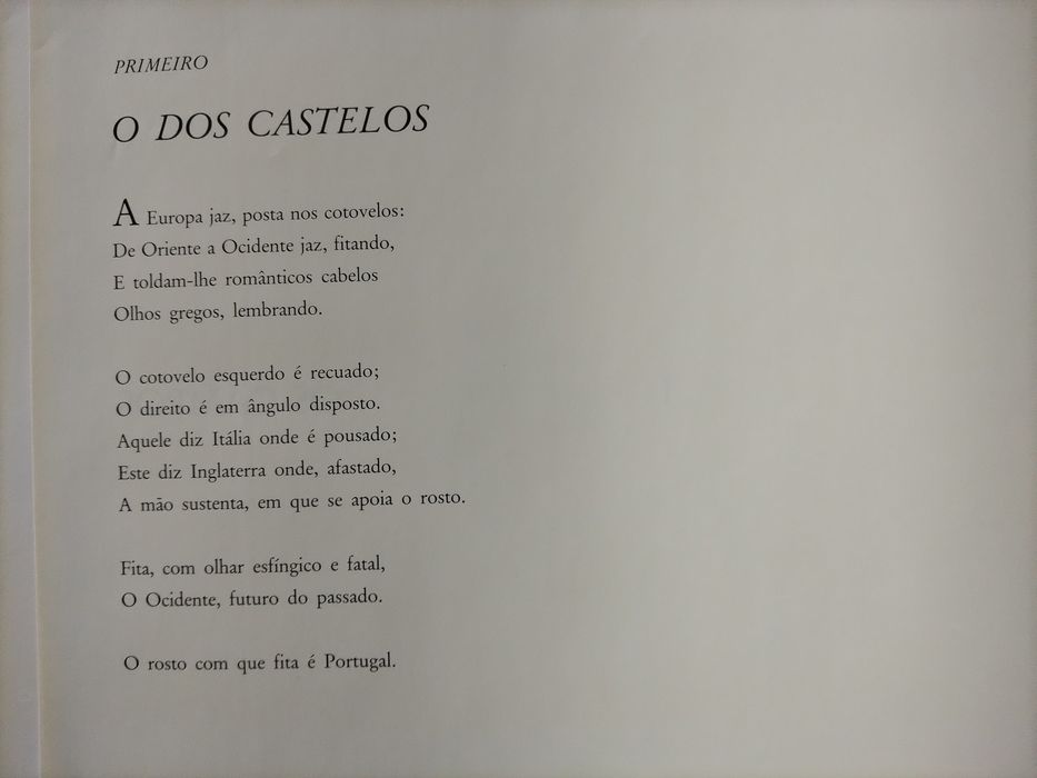Livro "Mensagem de Fernando Pessoa