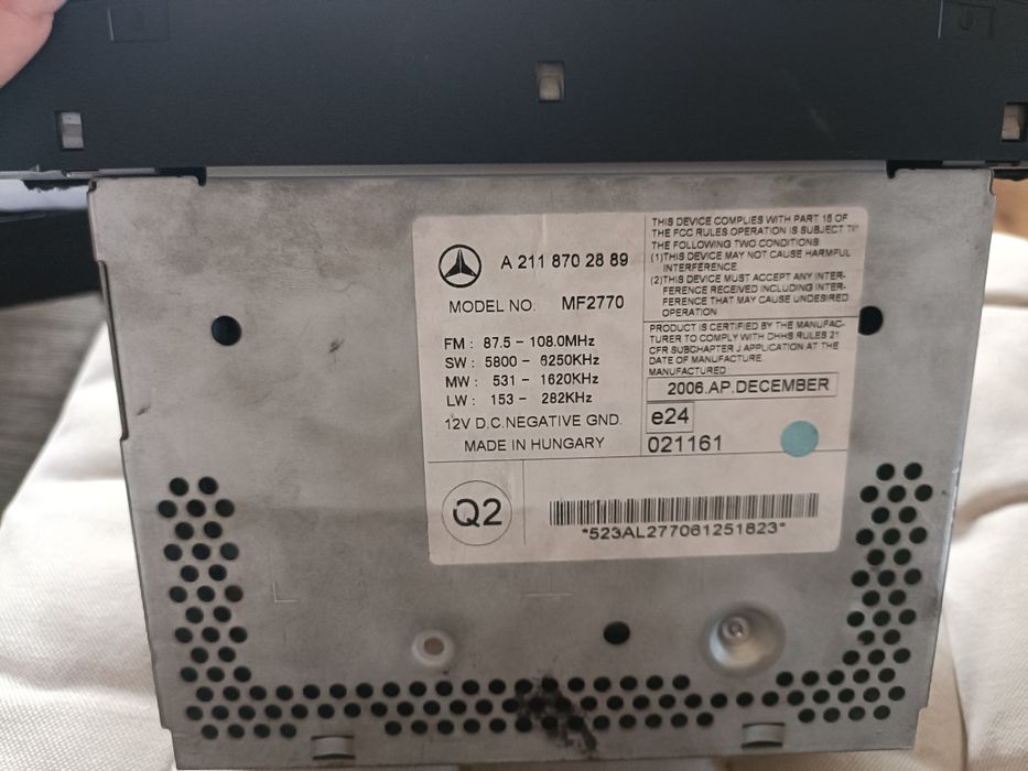 Radio original mercedes E320
