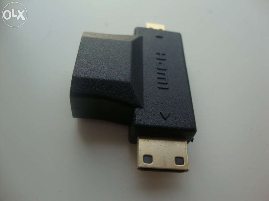 Adaptador hdmi fêmea em T por mini hdmi e micro hdmi