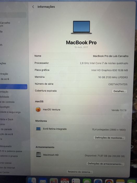 Apple Macbook Pro 15 polegadas