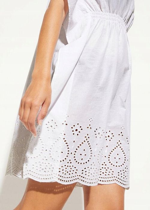 B.P.C plażowa tunika z ażurowym haftem ^44/46