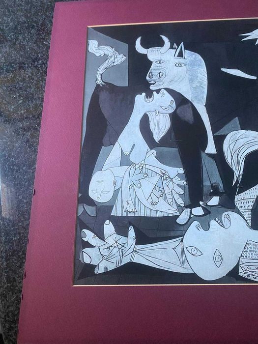 Guernica de picasso em kline com passpartout