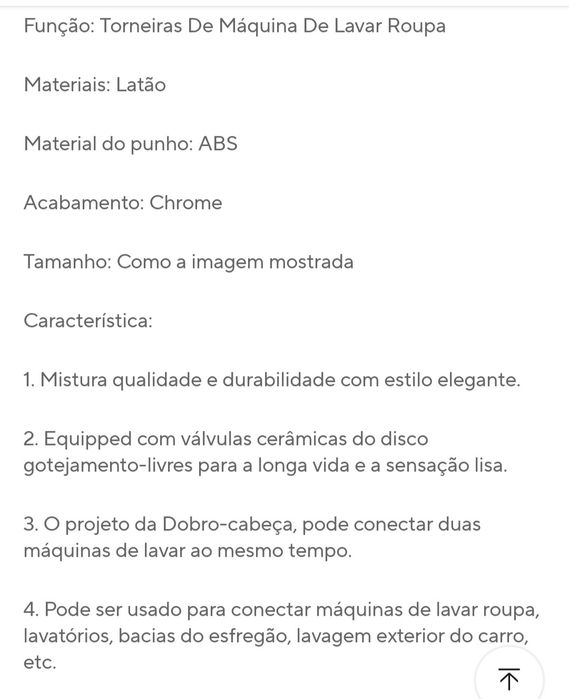 Torneira jardim, válvula cerâmica nova