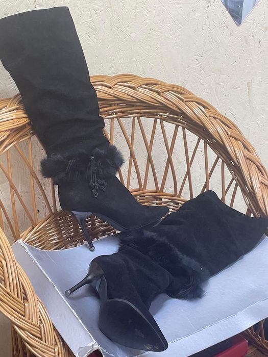 Сапоги замша новые р 37