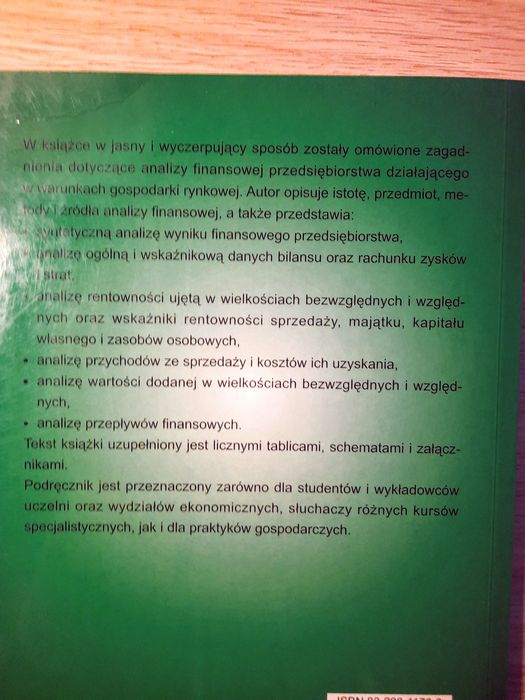Analiza finansowa w przedsiębiorstwie Lech Bednarski