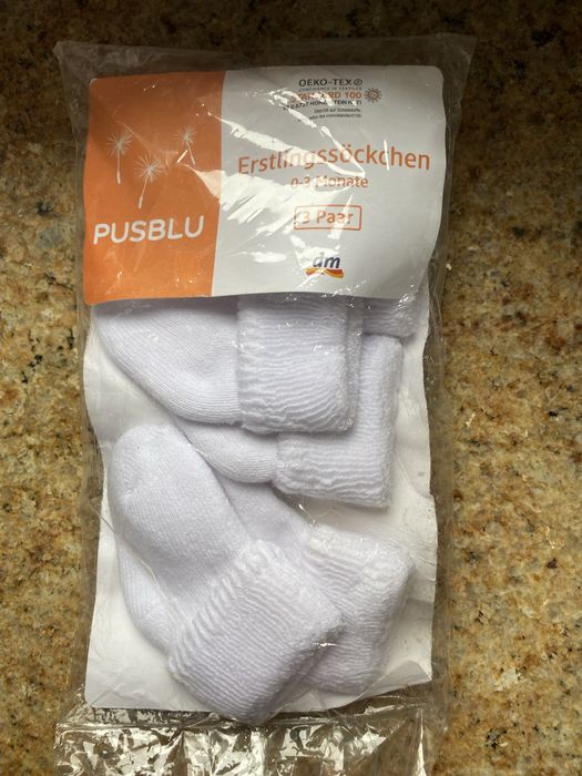 Skarpetki dla niemowląt 0-3 miesiąca