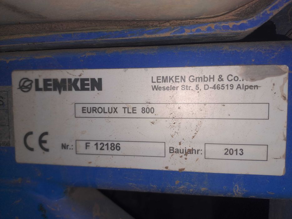 Opryskiwacz Lemken Eurolux TLE 800