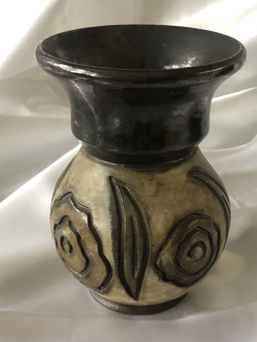 Wazon Belgia, Gres Losson, midcentury, vintage