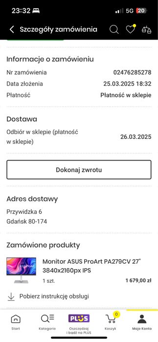 Monitor ASUS ProArt PA279CV 27" 3840x2160px IPS
