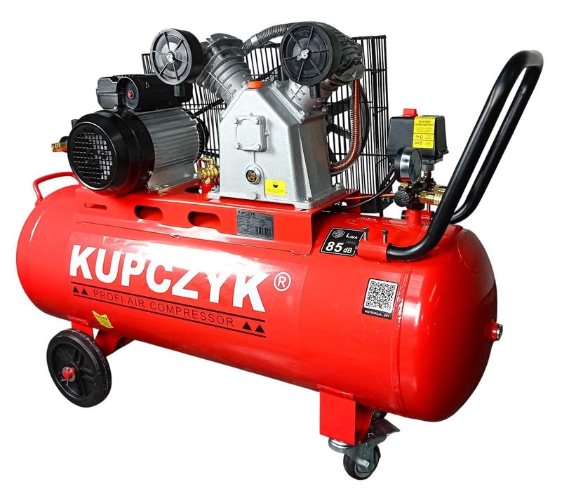 Kompresor Sprężarka 2 tłoki 100L KKT 400/100 Kupczyk Dostawa 0zł