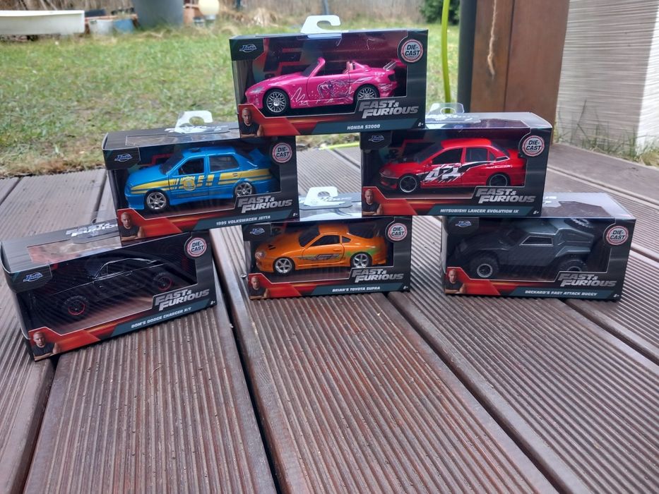 6 x Auta  Jada 1:32 Szybcy i Wściekli