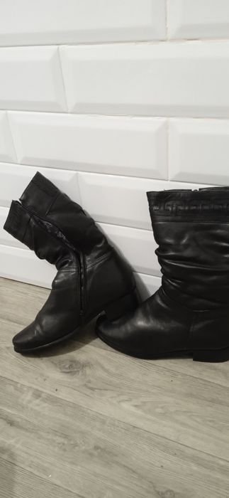 Сапожки жіночі зимові,шкіряні