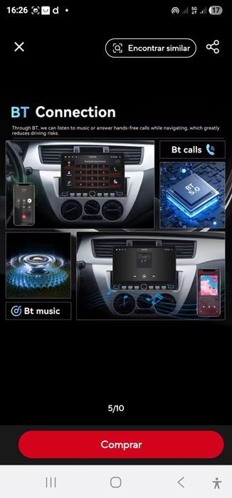 Rádio de carro novo