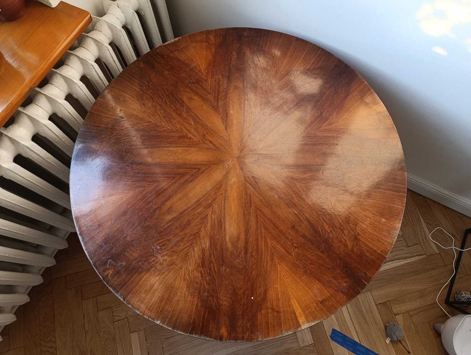 Okrągły stół vintage / retro, średnica 99 cm