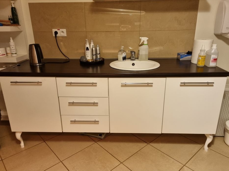 Szafka łazienkowa z blatem i umywalką rózne wym 120 140, 160, 180cm