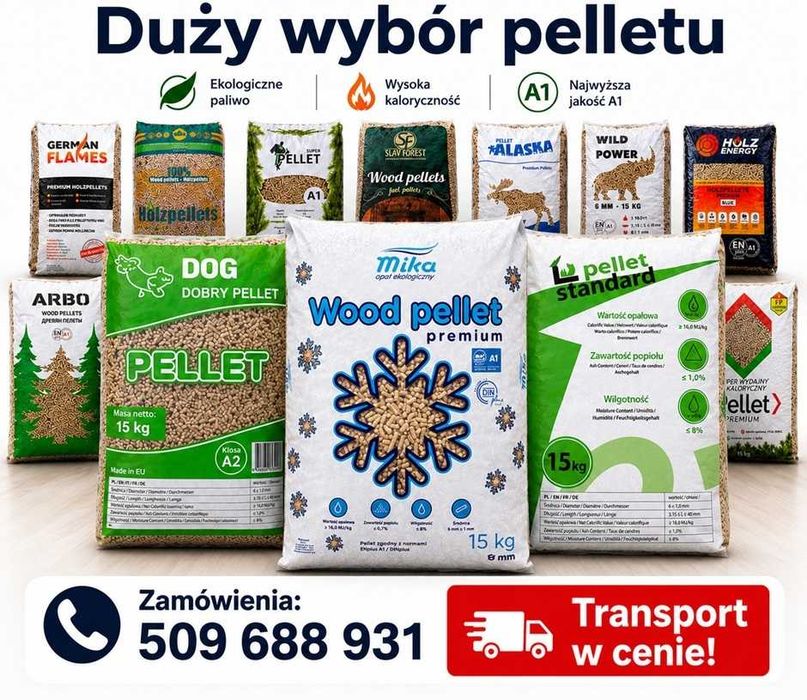 pellet A1, A2 - różne rodzaje  | autoryzowany dystrybutor | OD RĘKI DOSTĘPNY