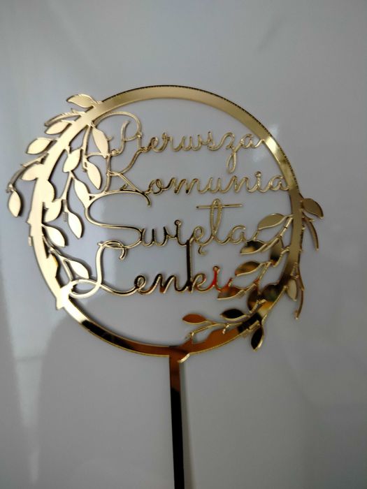 Toper na tort komunijny