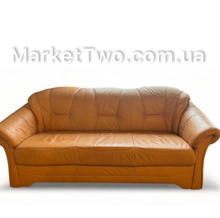 Кожаный  диван трехместный  «Naturia» Long Life! из Германии! (190703)
