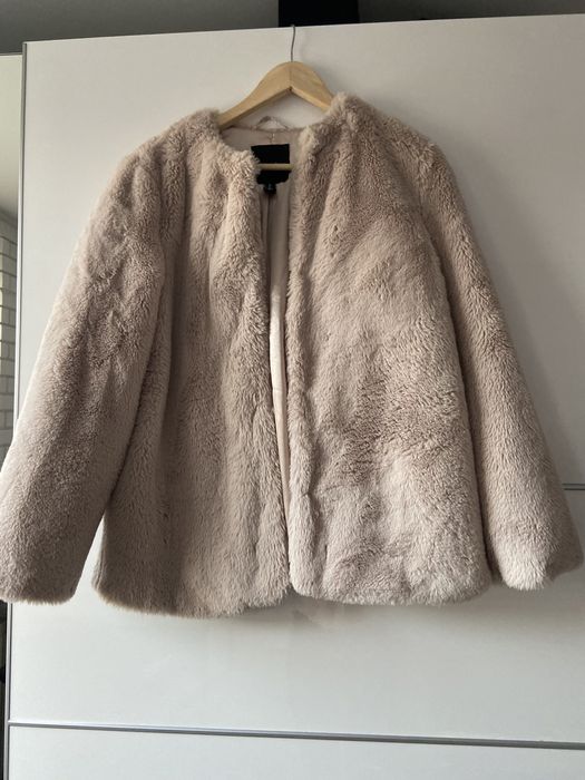 futro beżowe vintage