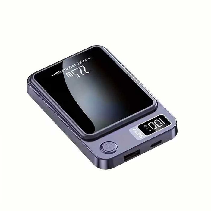 Power Bank Portátil Sem Fio com Capacidade de 10000mAh, Suporta Carregamento Rápido de 22.5W