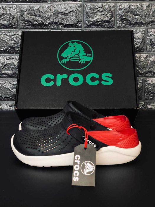 Crocs мужские черные сабо для отдыха и прогулок  Последние размеры / кроксы crocs эластичные удобные шлепанцы на лето