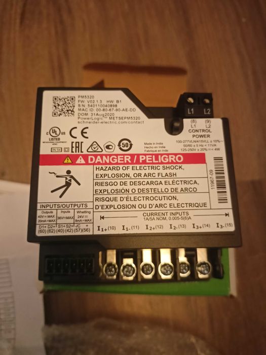 analizator jakości zasilania Schneider Power Logic PM5320