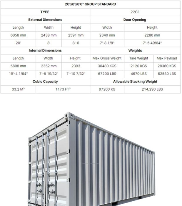 Contentor VENDA e ALUGUER 20fit / 40fit