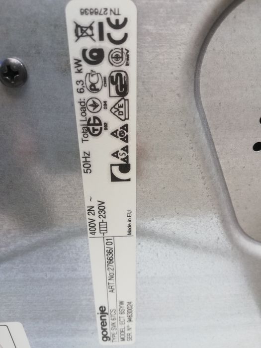 Płyta Gorenje ceramiczna biała |12msc |Dobry stan |Dowóz