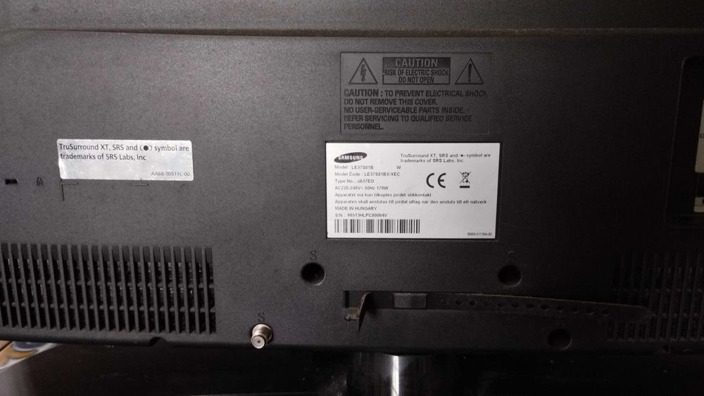 Televisão Samsung LE37S81B – Para Peças