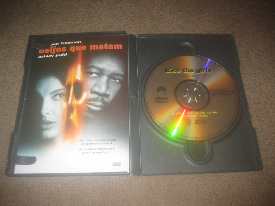DVD "Beijos Que Matam" com Morgan Freeman