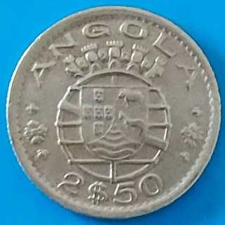2$50 de 1953, Republica Portuguesa, Angola