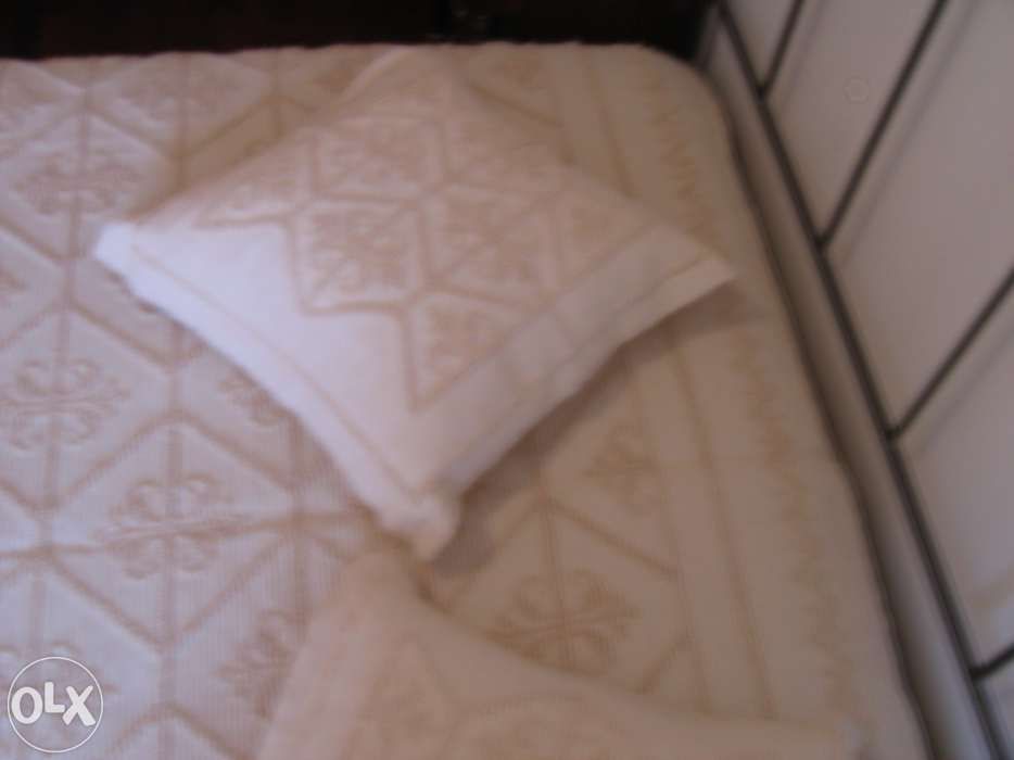 Colcha em linho para cama casal