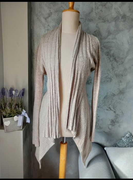Kardigan sweterek angora 50% r.S jesień zima dobry skład